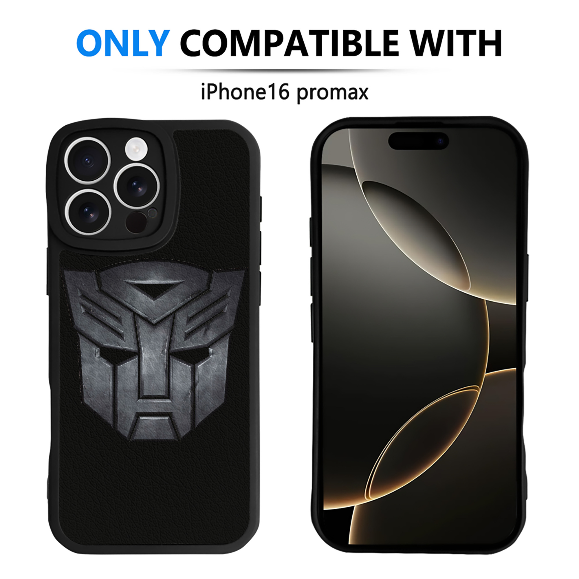 （画像用） Transformers トランスフォーマー 【iPhone 16シリーズ対応】シリコンスマホケース（レザー調） 材質：シリコン